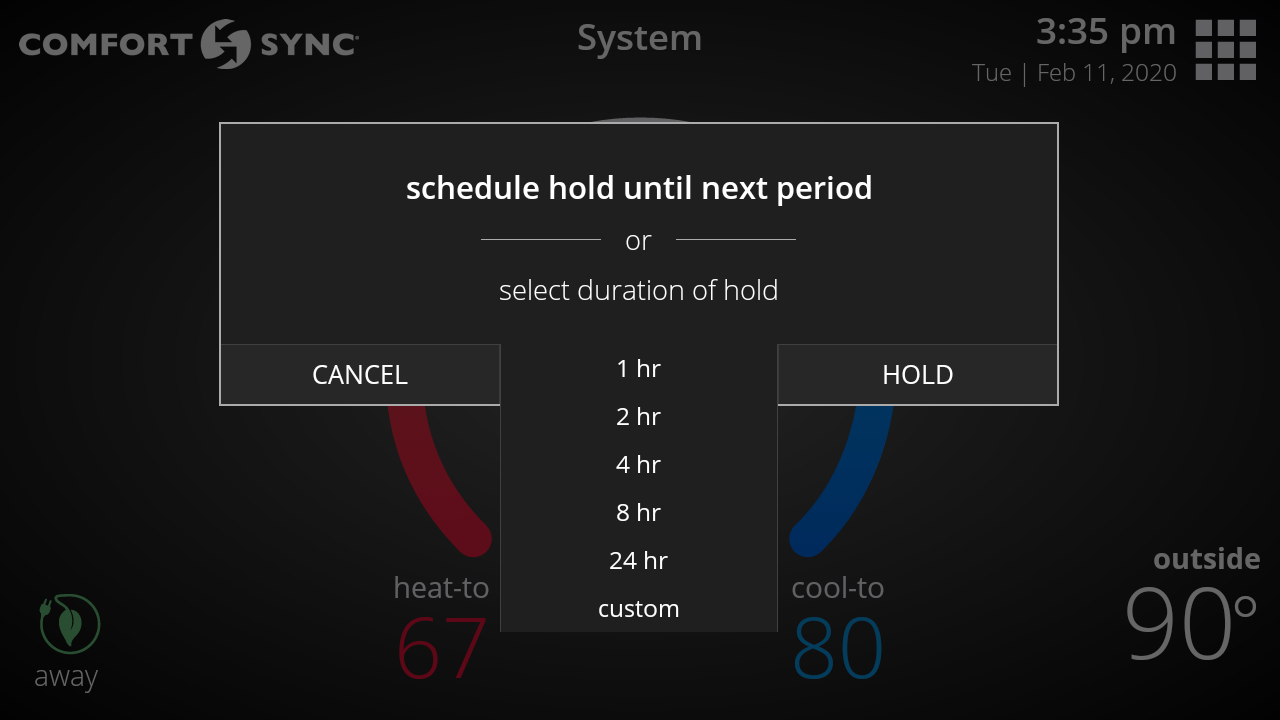Schedule hold period selection-3